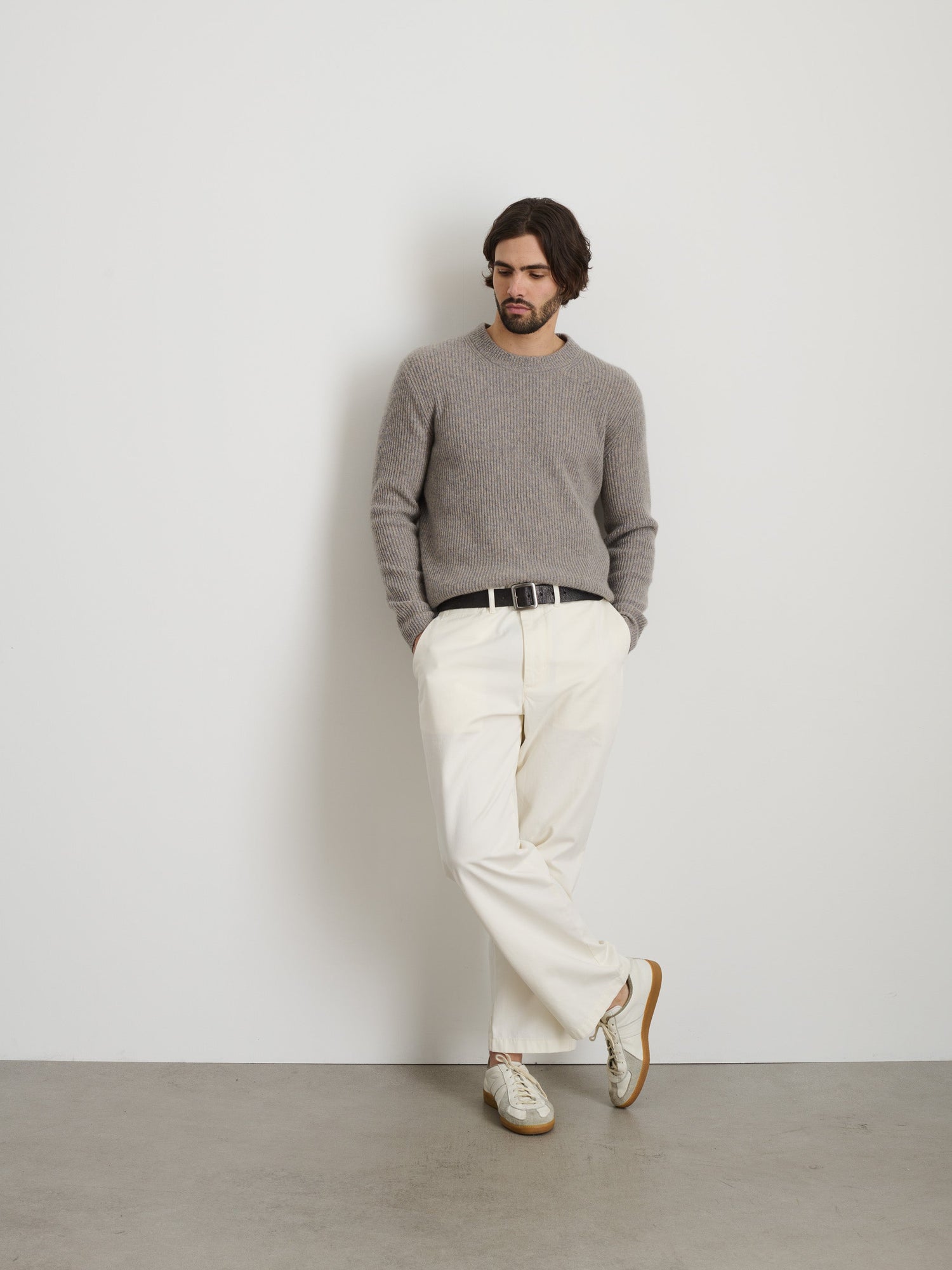 Men | Jordan Sweater | Marled Cashmere Marled Granite