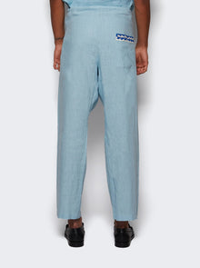 Men | Bode | Seedling Stripe Pajama Pants | Blue