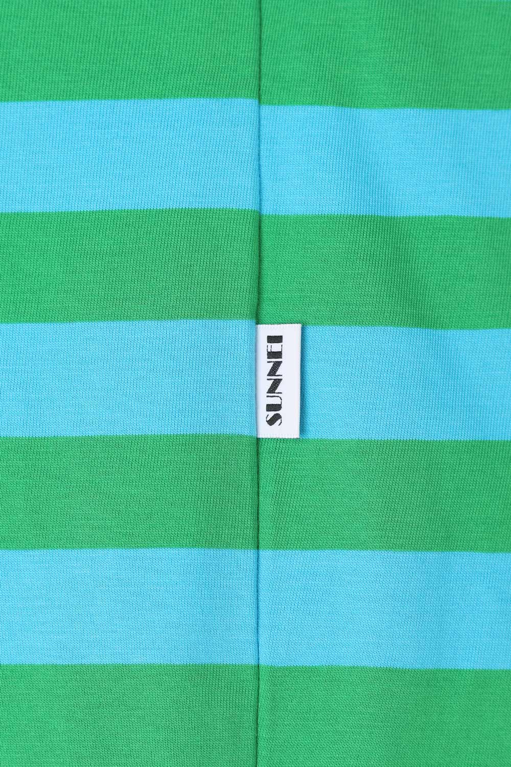 Classic Long Sleeve T-Shirt | Men | Azure x Green Stripes