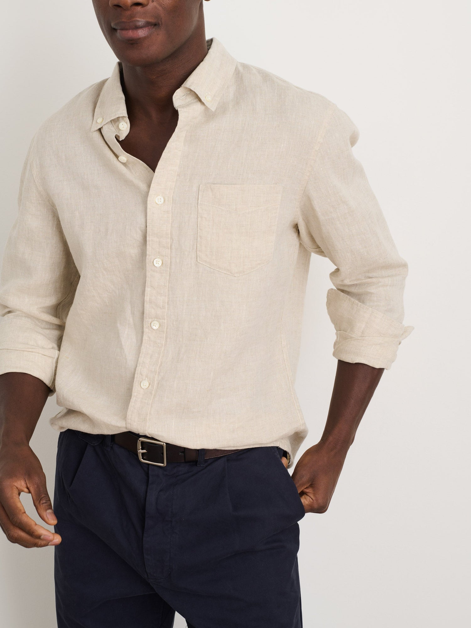 Men | Mill Shirt | Flax Linen Flax