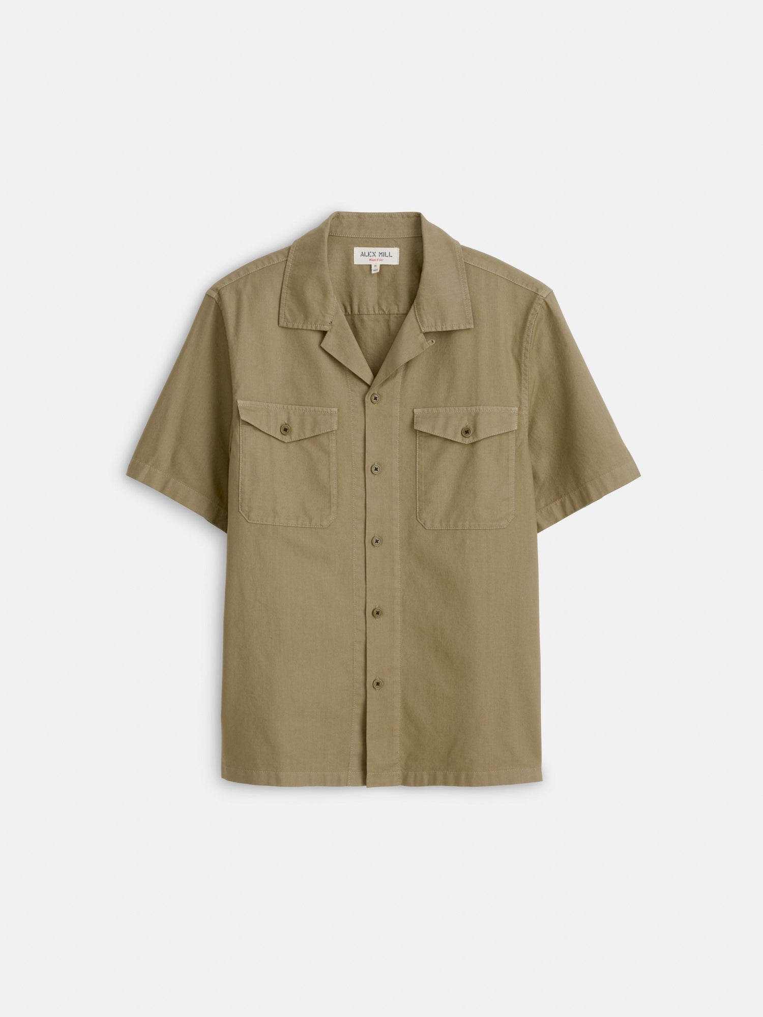 Men | Utility Camp Shirt | Lightweight Twill Khaki