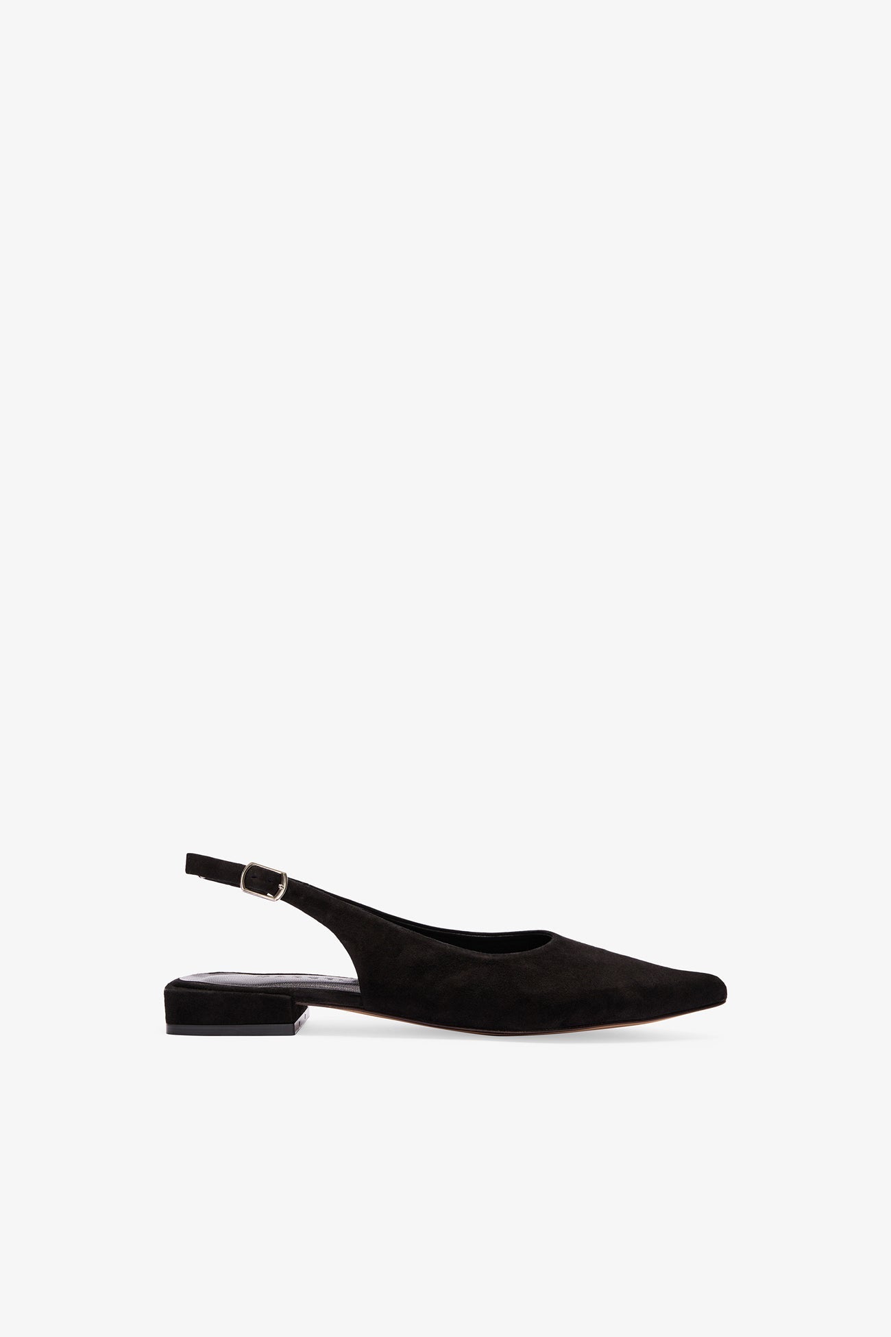 Jeanne Flats | Black Suede