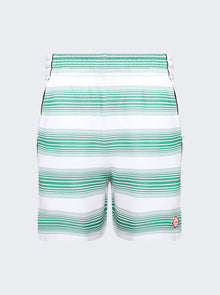 Men | CASABLANCA | Gradient Strip Sweatshorts Gradient Stripe | Green