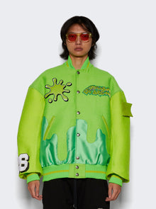 Members of The Rage | Slime Varsity Jacket | Green