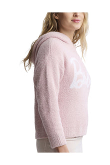 Womens | Cozychic Barbie Hoodie | Dusty Rose/White