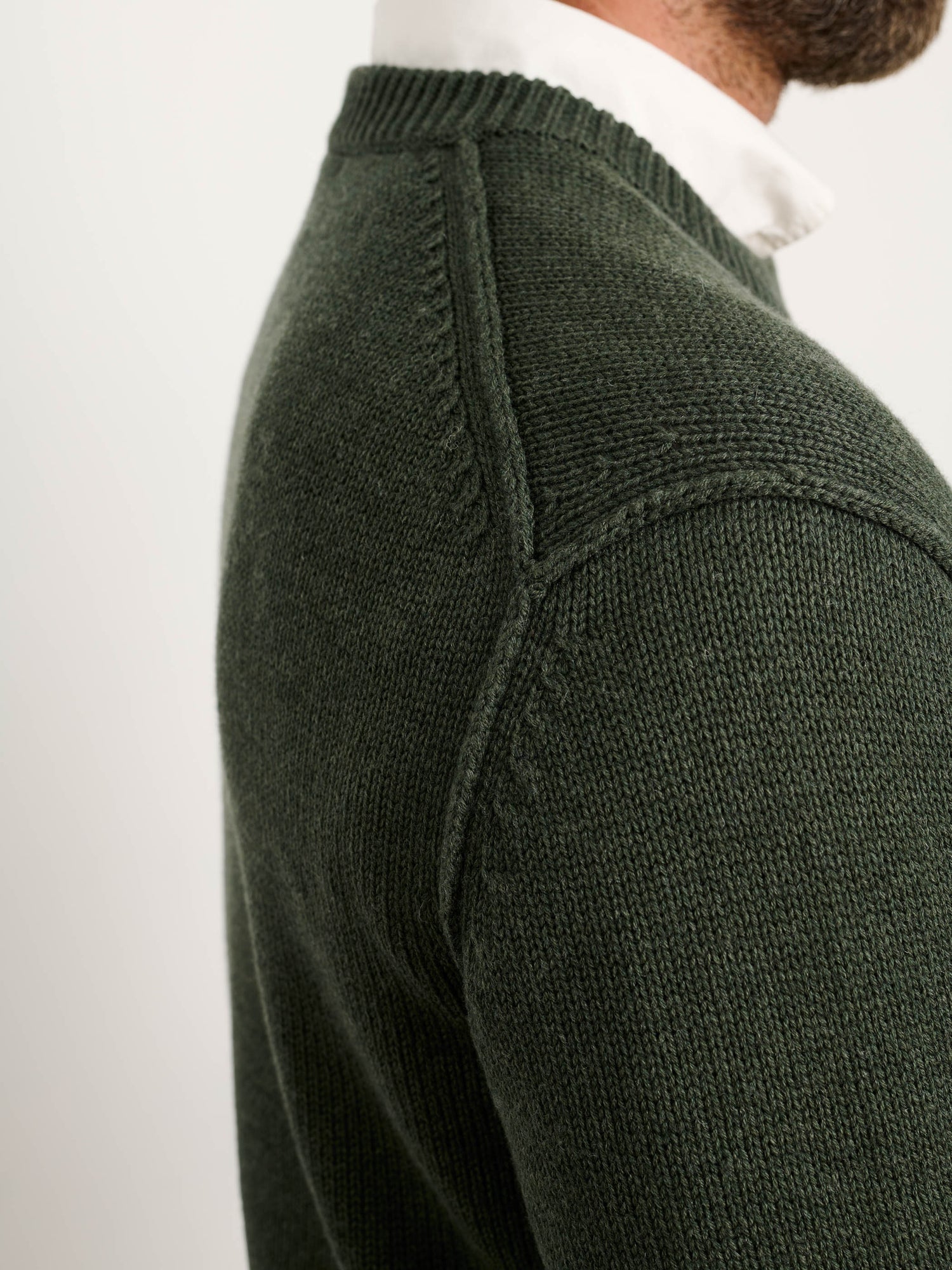 Men | Weston Pullover | Wool Cotton Heather Forest