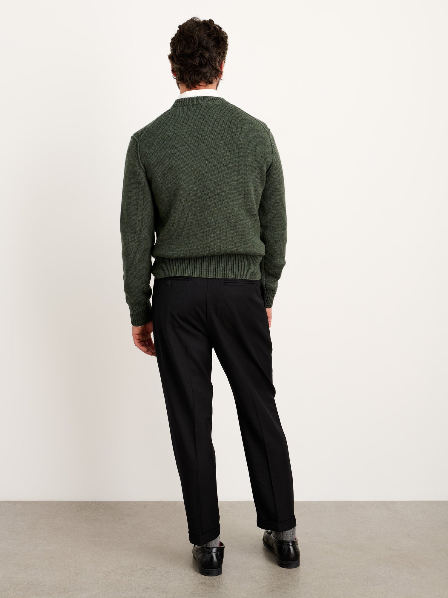 Men | Weston Pullover | Wool Cotton Heather Forest