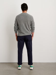 Men | V-Neck Sweater | Lightweight Cashmere Heather Grey