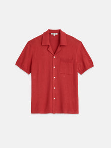 Men | Aldrich Knit Shirt | Hemp Cotton Persimmon