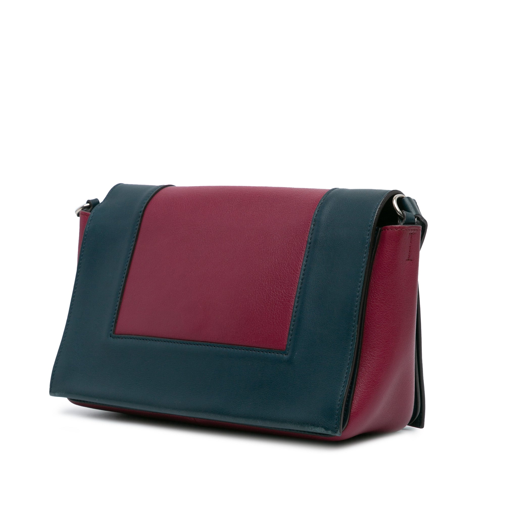 Celine | Pre-Owned Leather Frame Shoulder Bag | Red