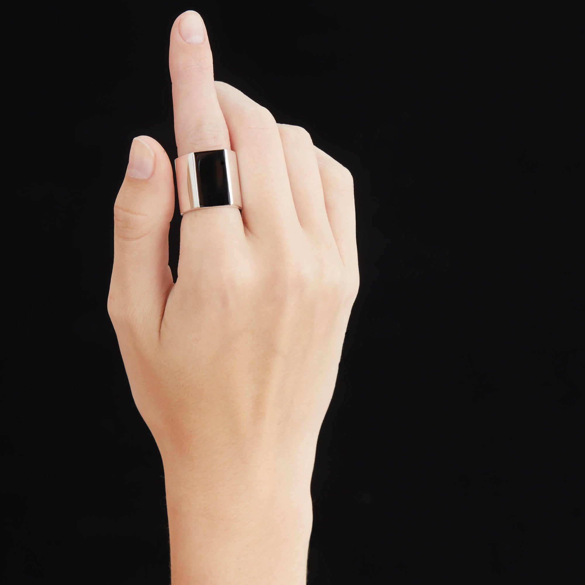 Primer Ring | Silver | Jet Black