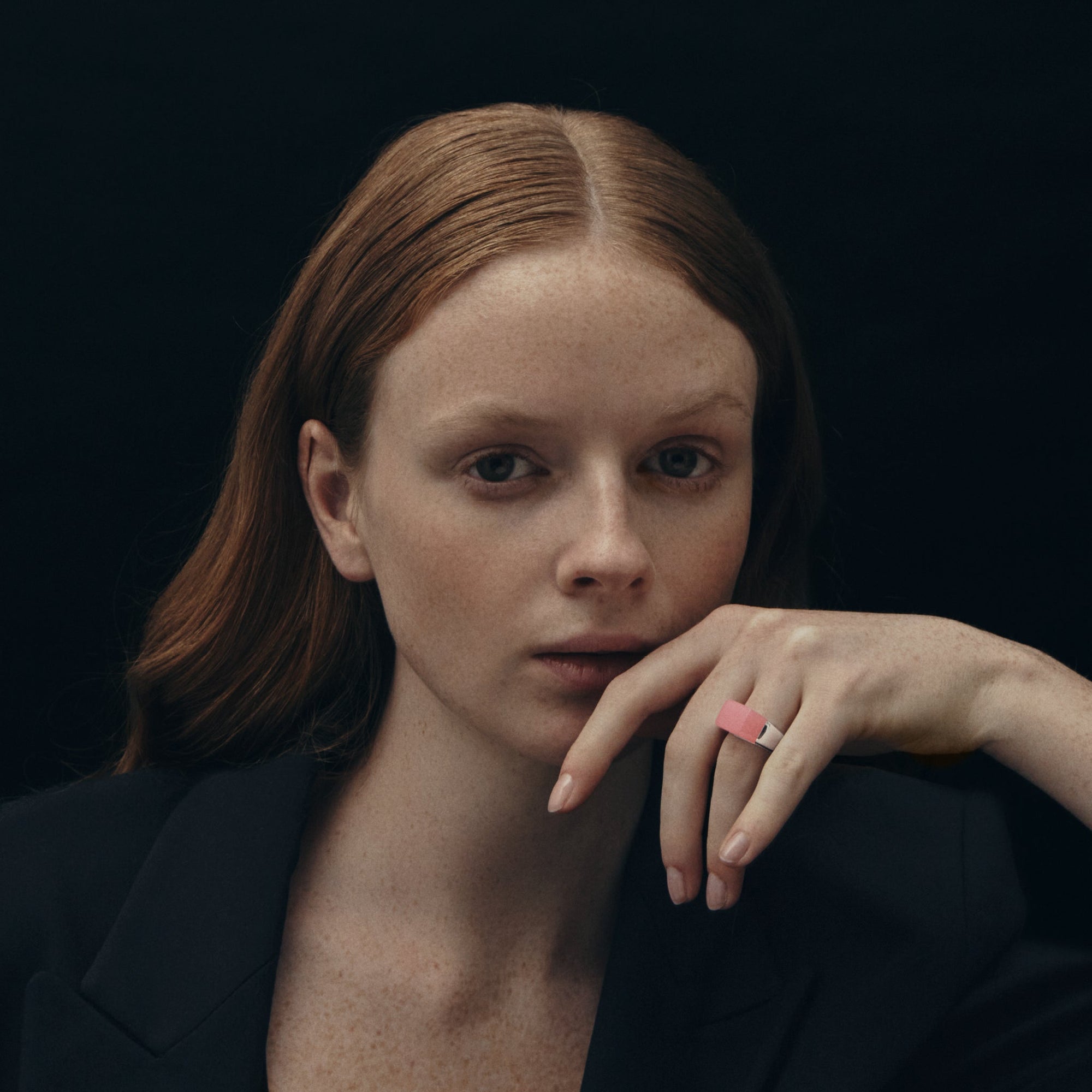 Sello Ring | Silver | Pink