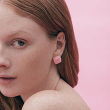 Cuneo Earrings | Silver | Pink