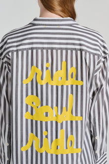 Kerri Rosenthal | Maddie Ride Soul Ride Shirt | Canvas-Charcoal