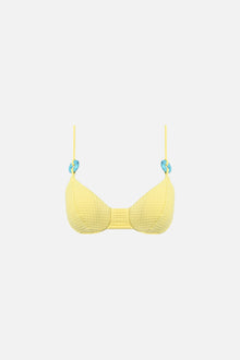 Maeve Charm Top | Lemon Waffle