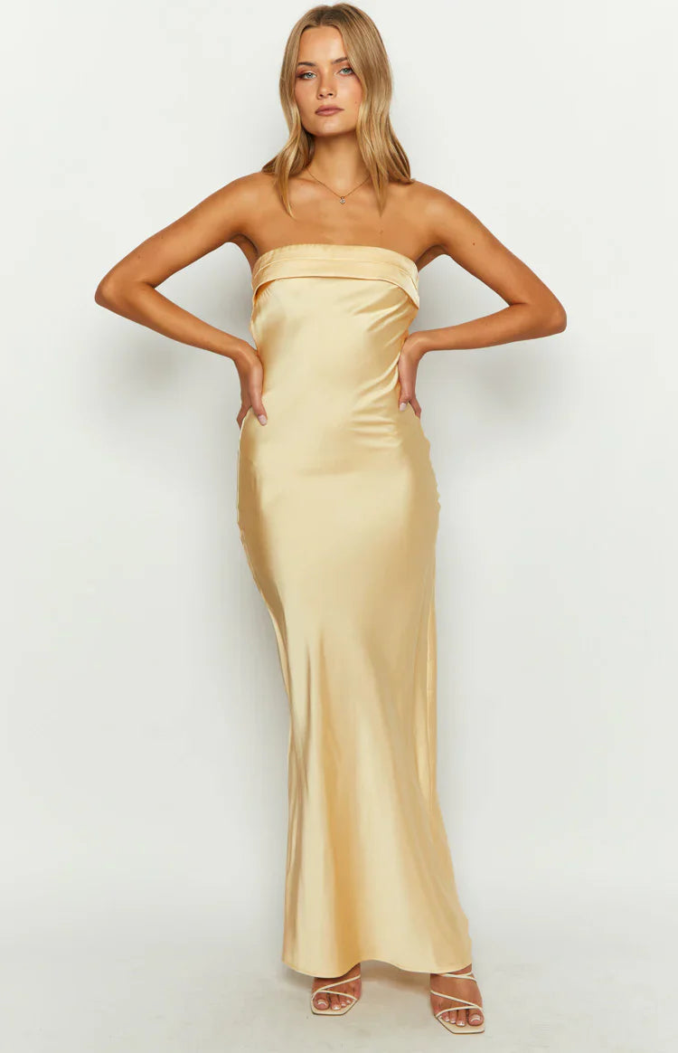 Maiah Maxi Dress | Yellow