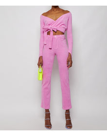 Maisie Wilen | Women | Terry Mocku tary Jeans | Pink