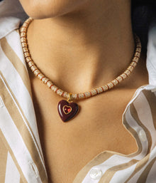 Manon Slider Necklace | Coral