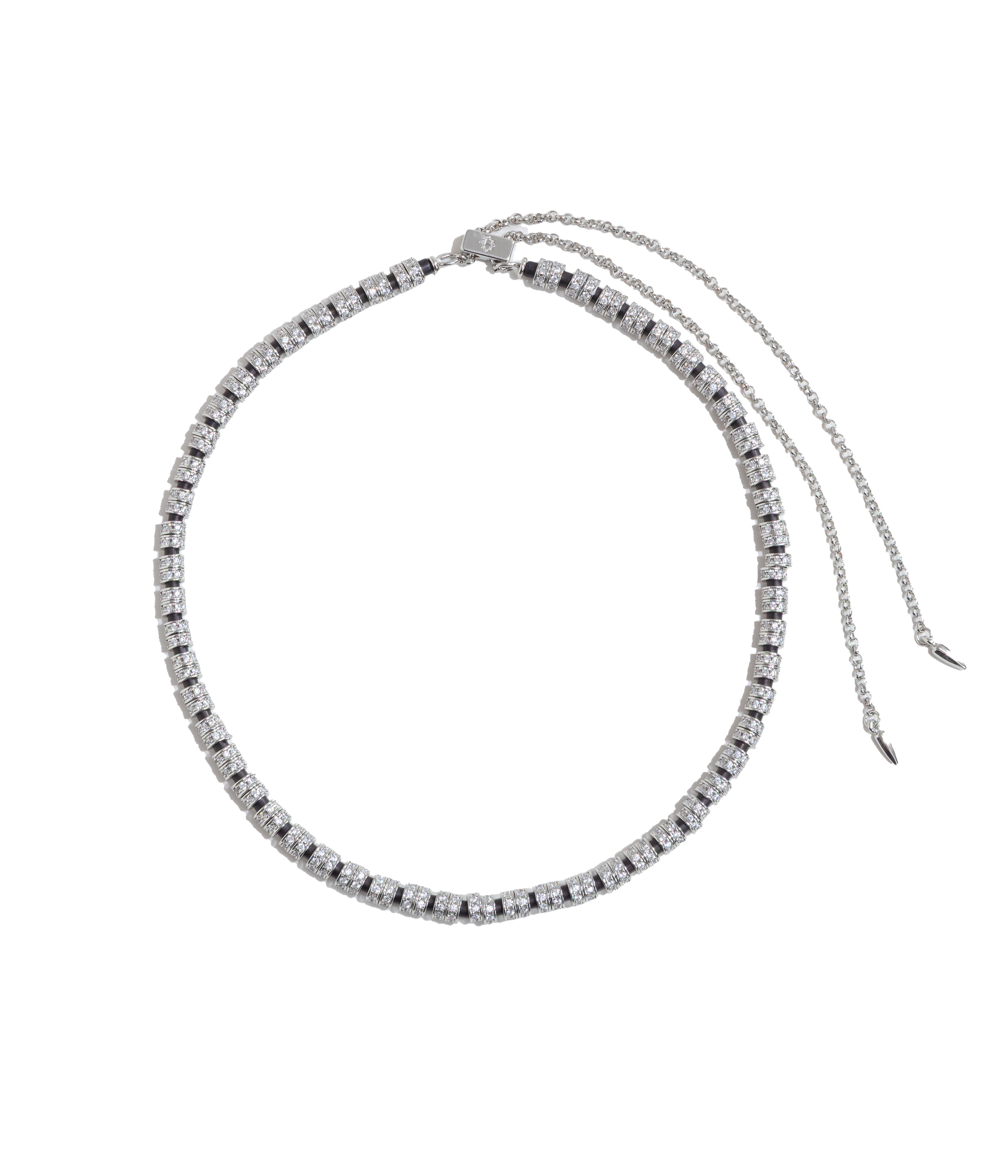 Manon Slider Necklace | Black