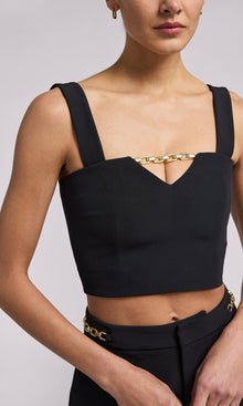 Marcie Crepe Top | Black