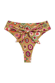 Paula Tie Up Bikini Bottom | Mazzy Floral