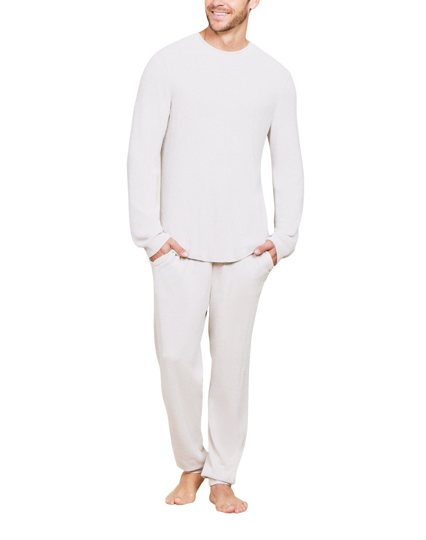 Men | Cozychic Ultra Lite Ribbed Crewneck | Silver