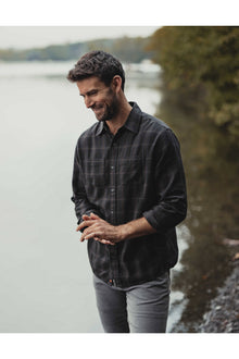 Men | Jackson Lightweight Flannel | Charcoal Plaid