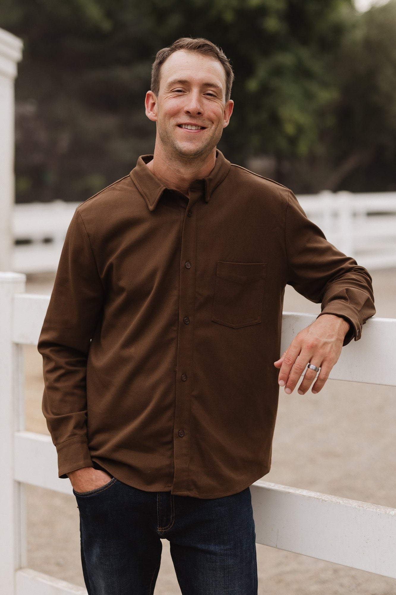 Men | John Shirt | Brown