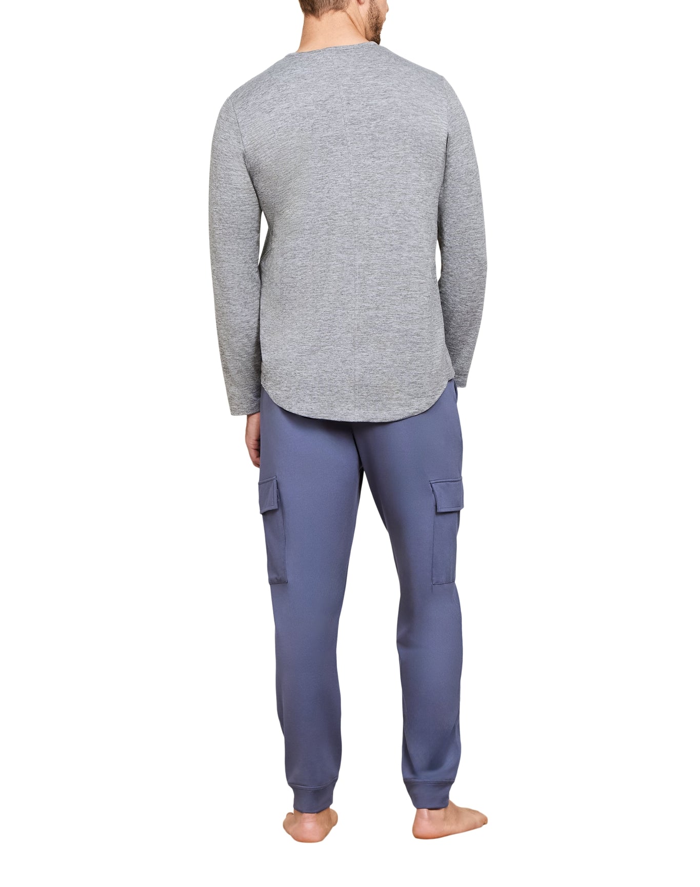 Men | MC Butterchic Long Sleeve Henley | He Carbon