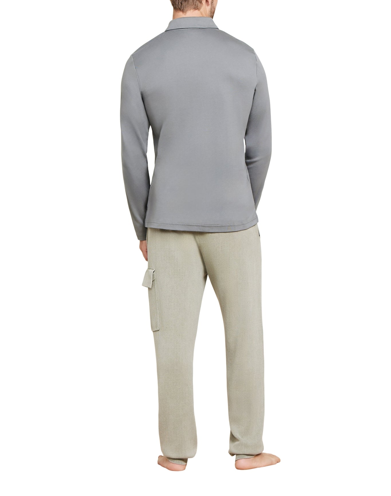 Men | MC Pima Long Sleeve Polo | Olive Branch