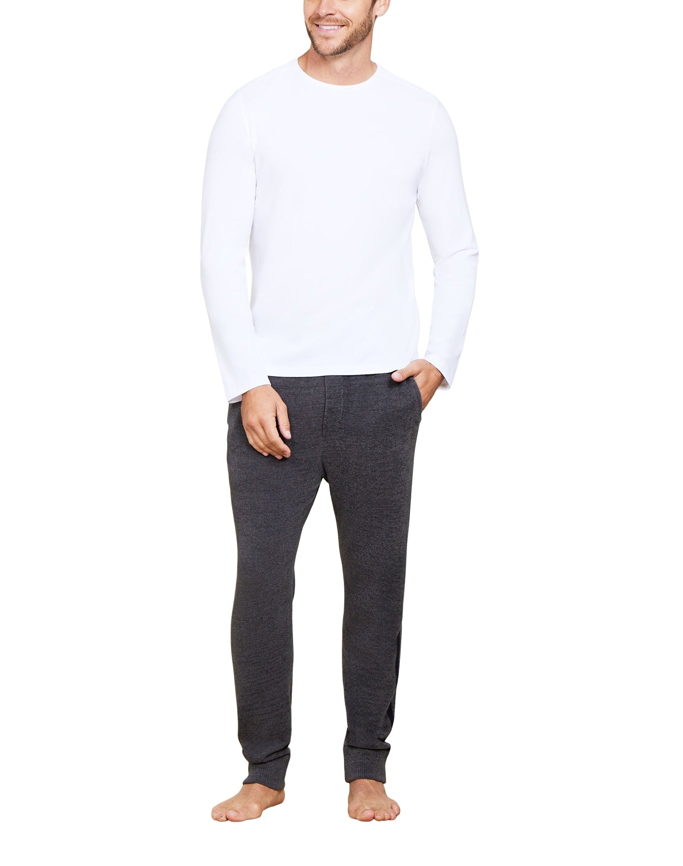 Men | MC Seamed Long Sleeve | White