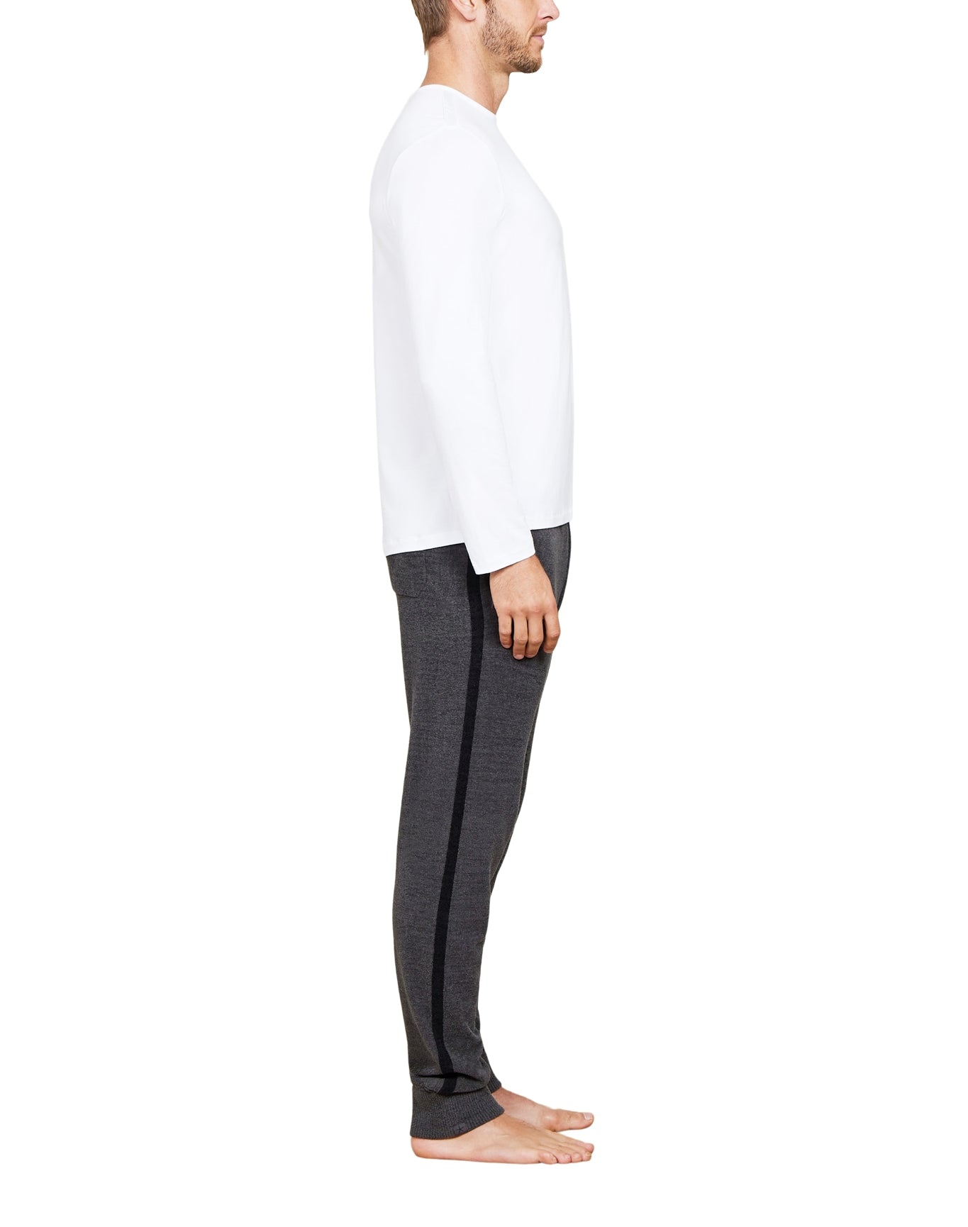 Men | MC Seamed Long Sleeve | White