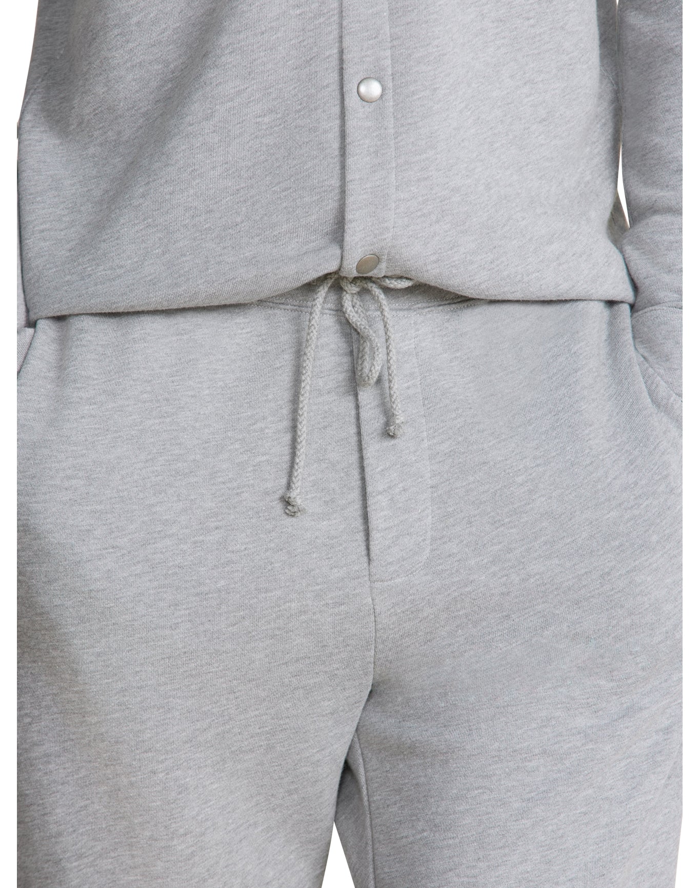 Men | MC s French Terry Jogger With Woven Placket | He Gray