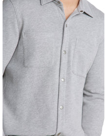 Men | MC s French Terry Jogger With Woven Placket | He Gray