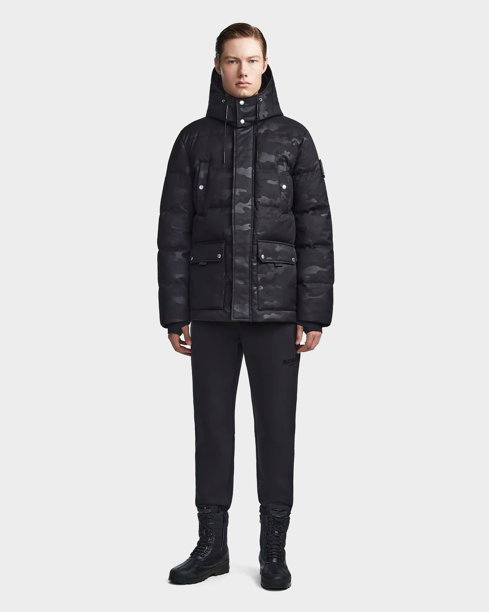 Men | RICKY Down Puffer | Camo Black