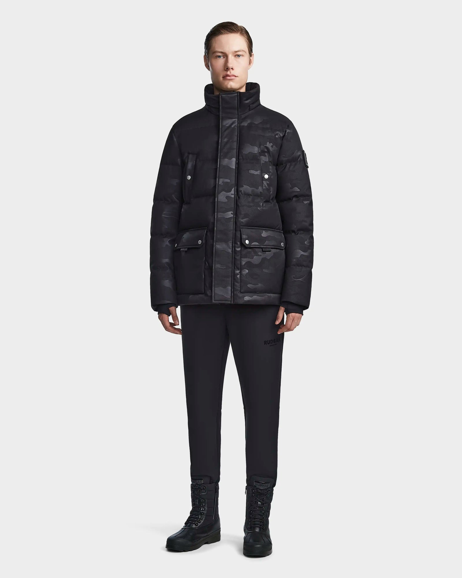 Men | RICKY Down Puffer | Camo Black