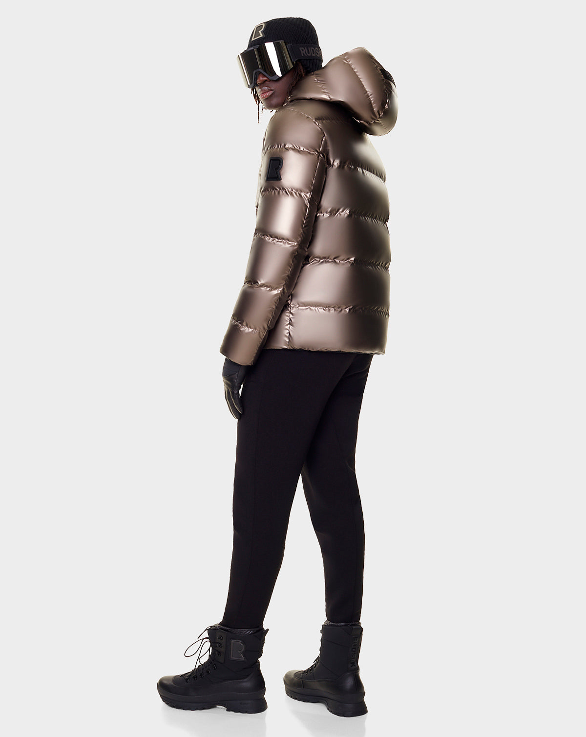 Men | CARTER Reversible Down Puffer | Metallic Chocolate