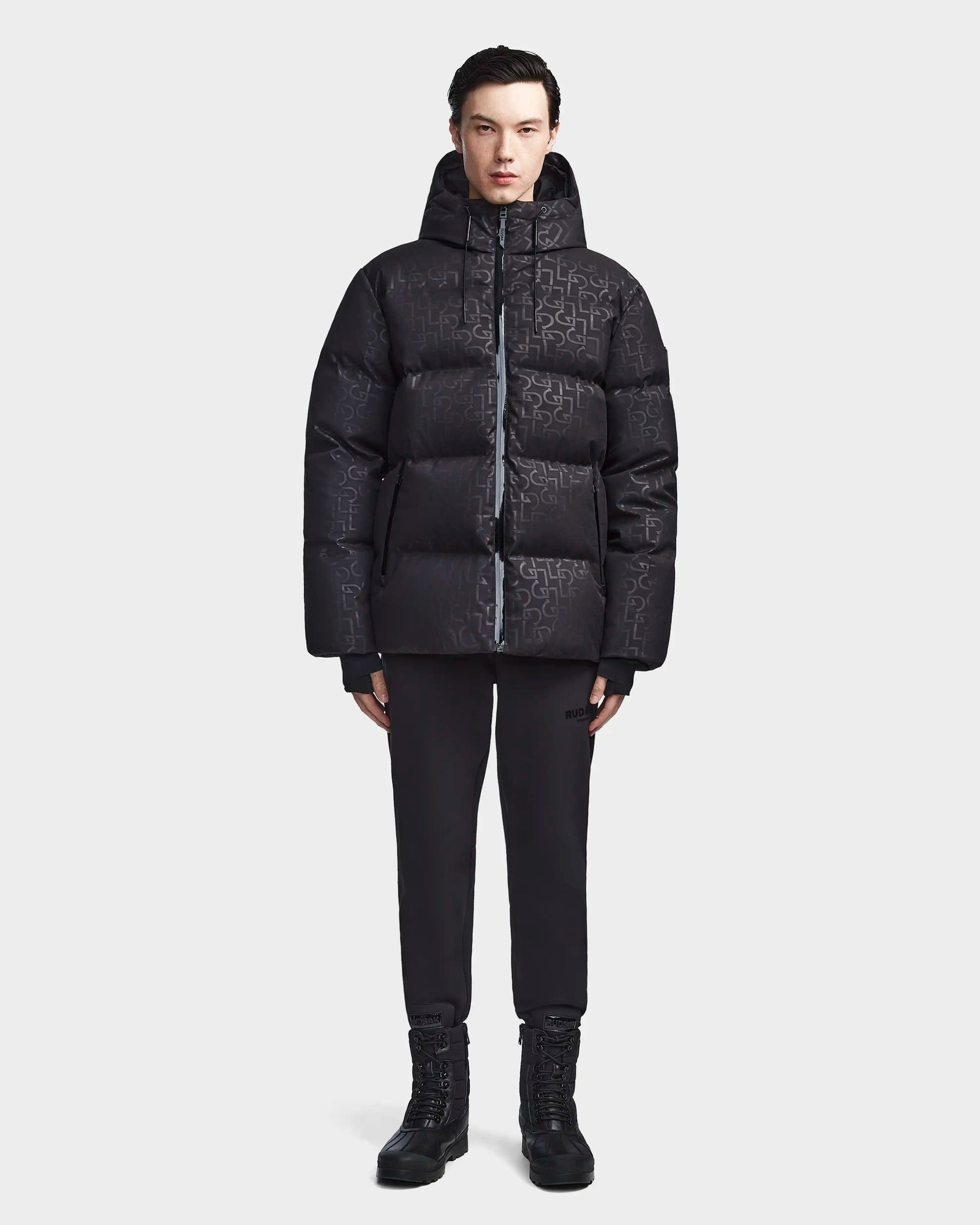 Men | DANIEL J Down Puffer | Black Pattern