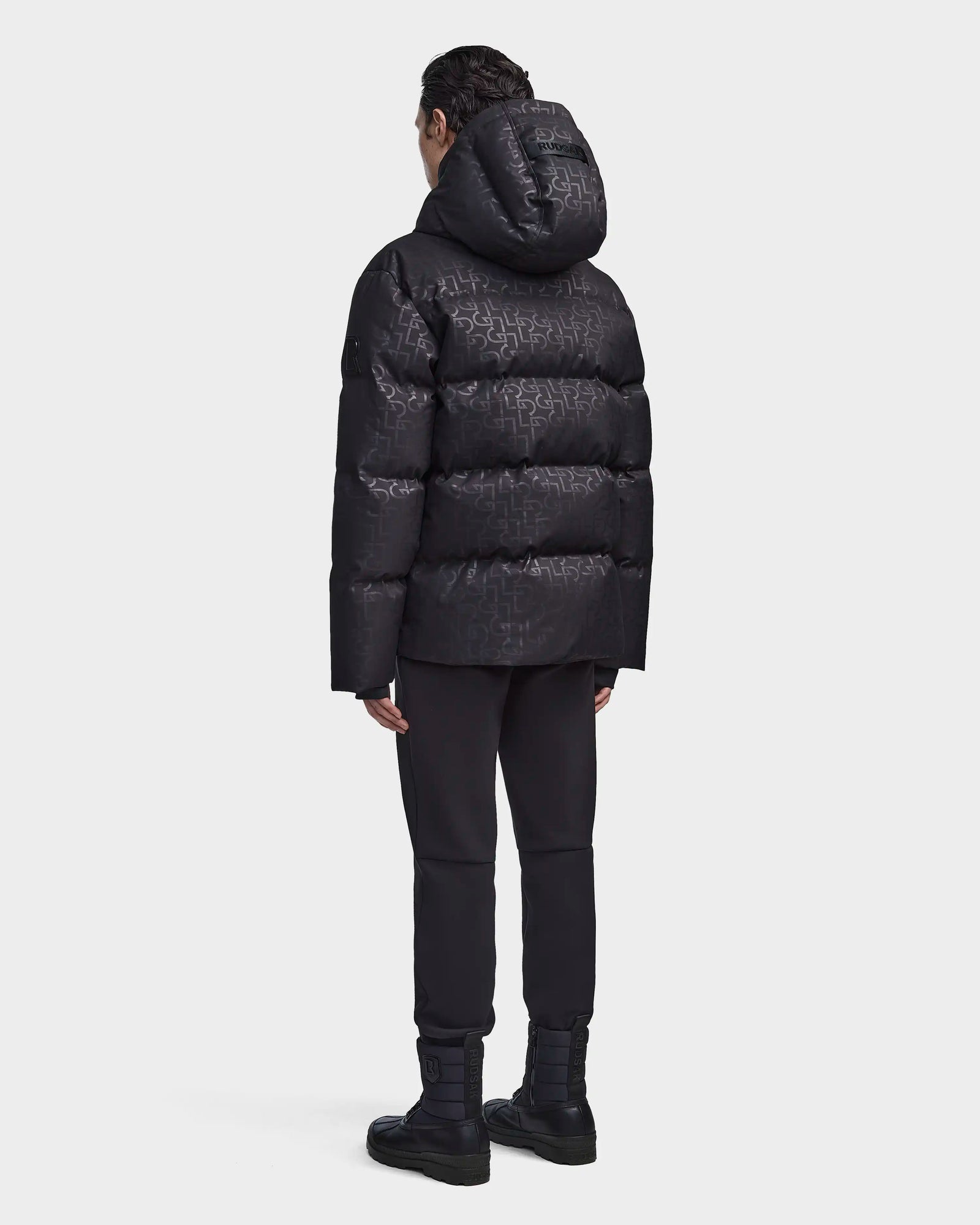 Men | DANIEL J Down Puffer | Black Pattern
