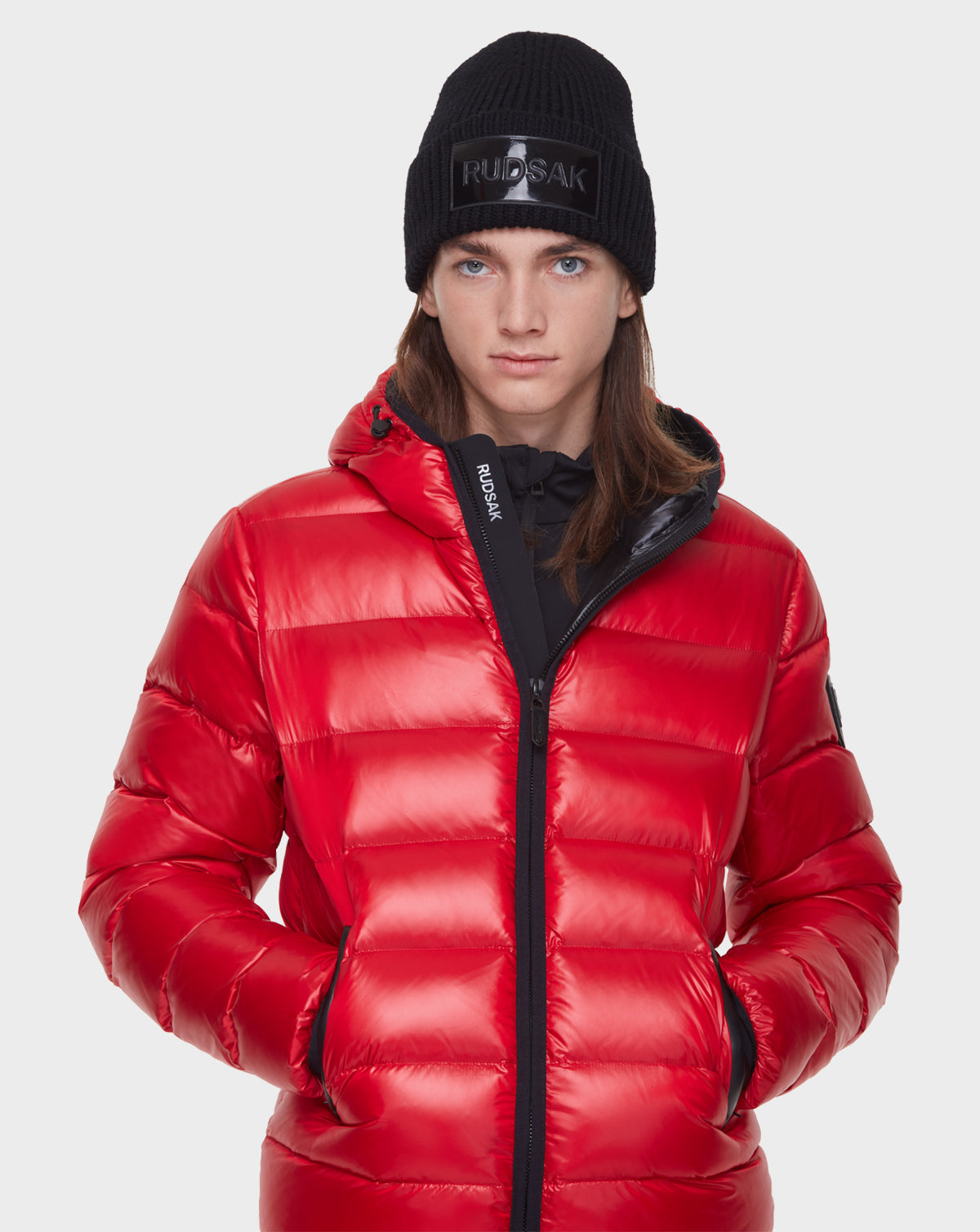 Men | DEMIAN Down Puffer | Poppy Red