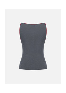 Merino Wool Knit Vest | Grey