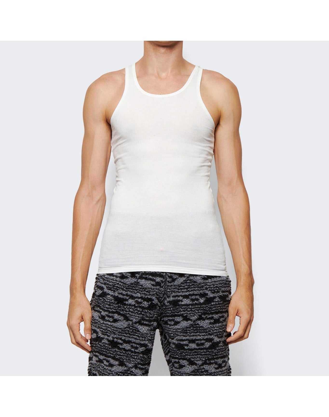Meta Campania Collective | Men | Francis Jersey Rib Tank Top | White
