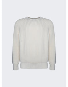 Meta Campania Collective | Men | Michel Exaggerated Rib Crewneck Sweater | Butter White