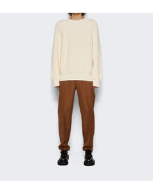 Meta Campania Collective | Men | Michel Exaggerated Rib Crewneck Sweater | Butter White