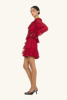 Nilou Skirt | Lipstick Red