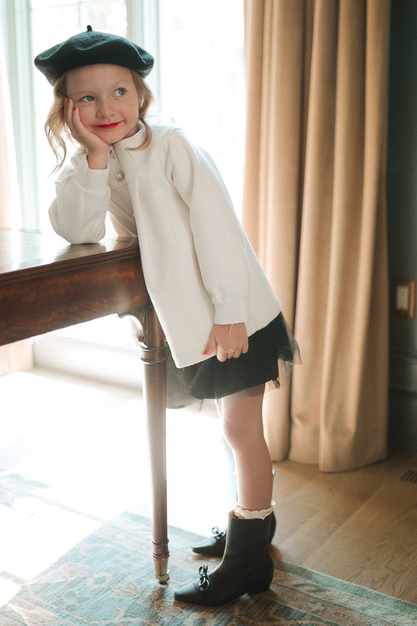 Girls | Mini Della Coat | Cream