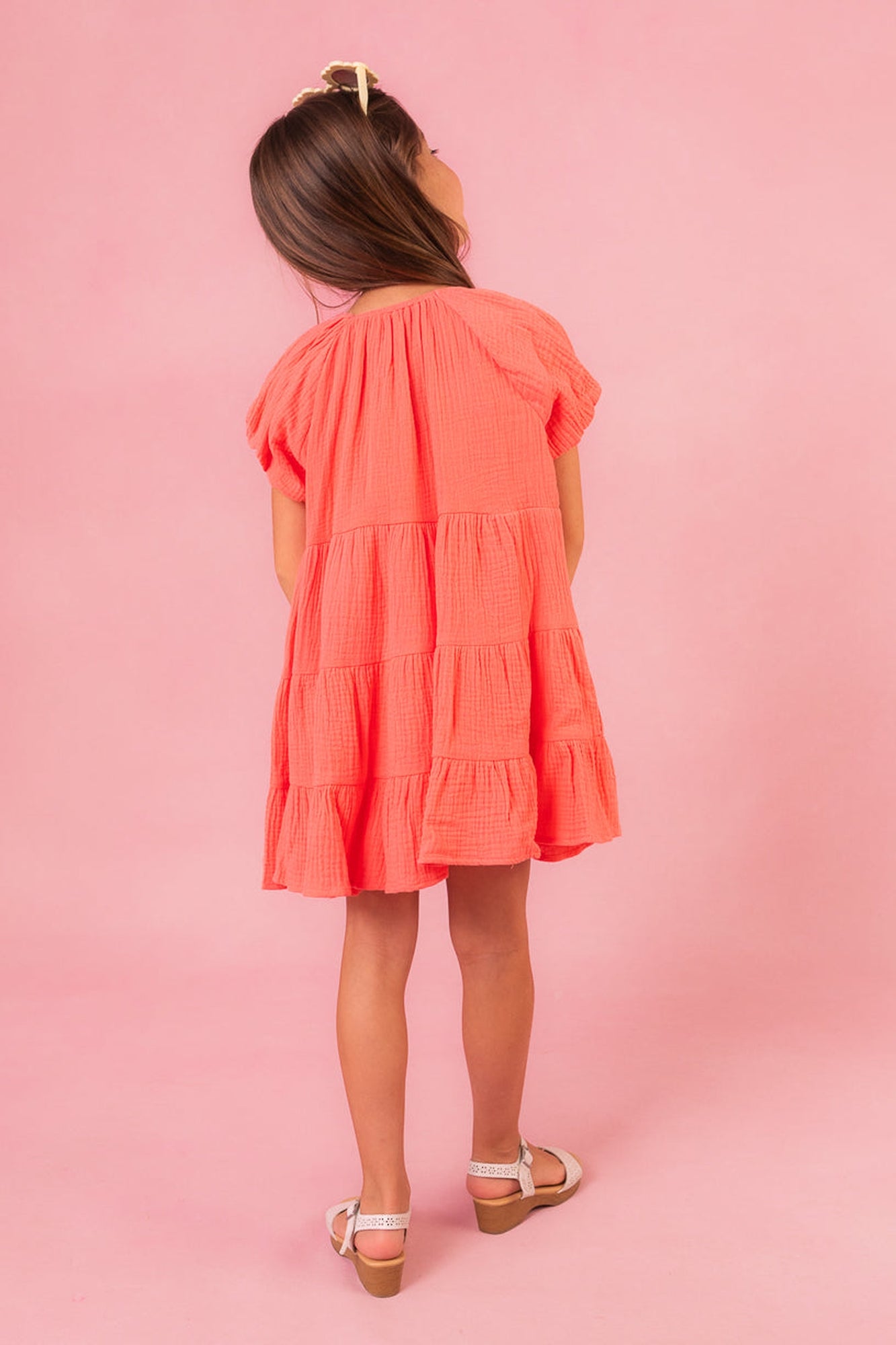 Girls | Mini Harvey Dress | Orange