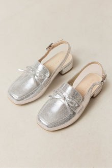 Girls | Mini Ivy Bow Loafer | Silver