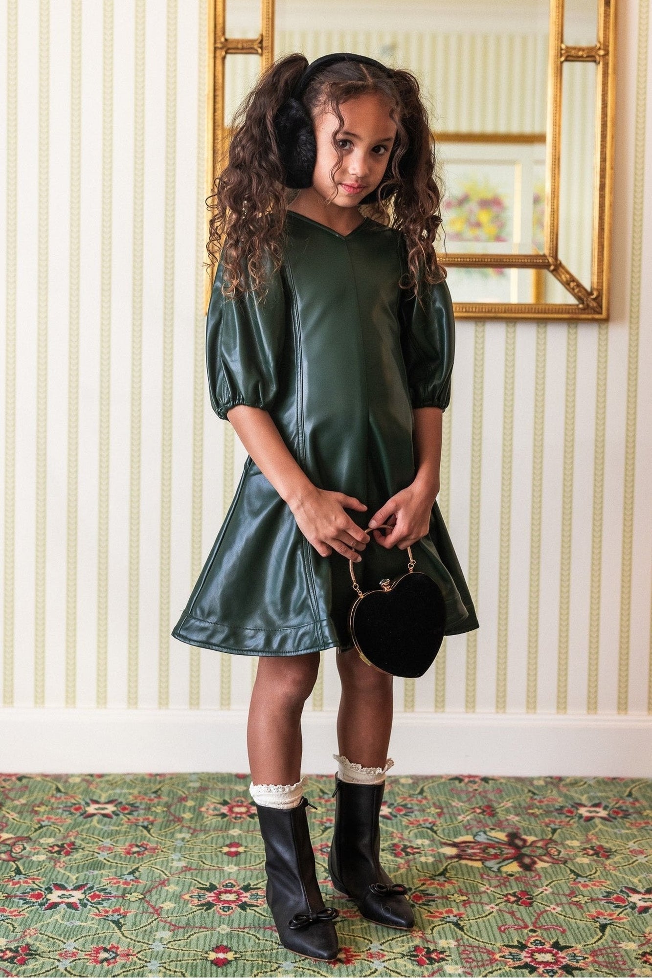 Girls | Mini Leah Dress | Green