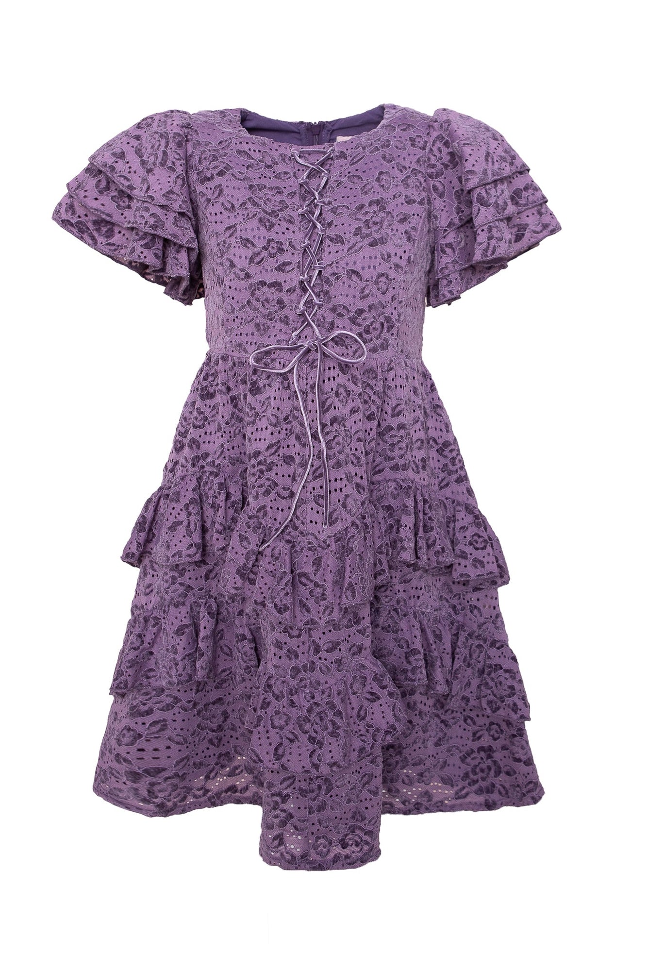 Girls | Mini Solana Dress | Purple